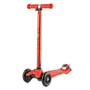 Monopattino 3 ruote Telescopico Max 70Kg Micro Maxi Deluxe Rosso