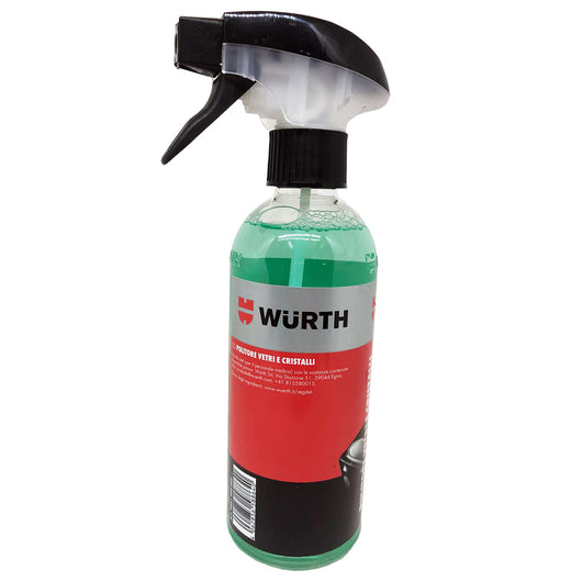 Pulitore vetri cristalli Detergente Spray Specchietti Parabrezza Auto 400 ml Wurth