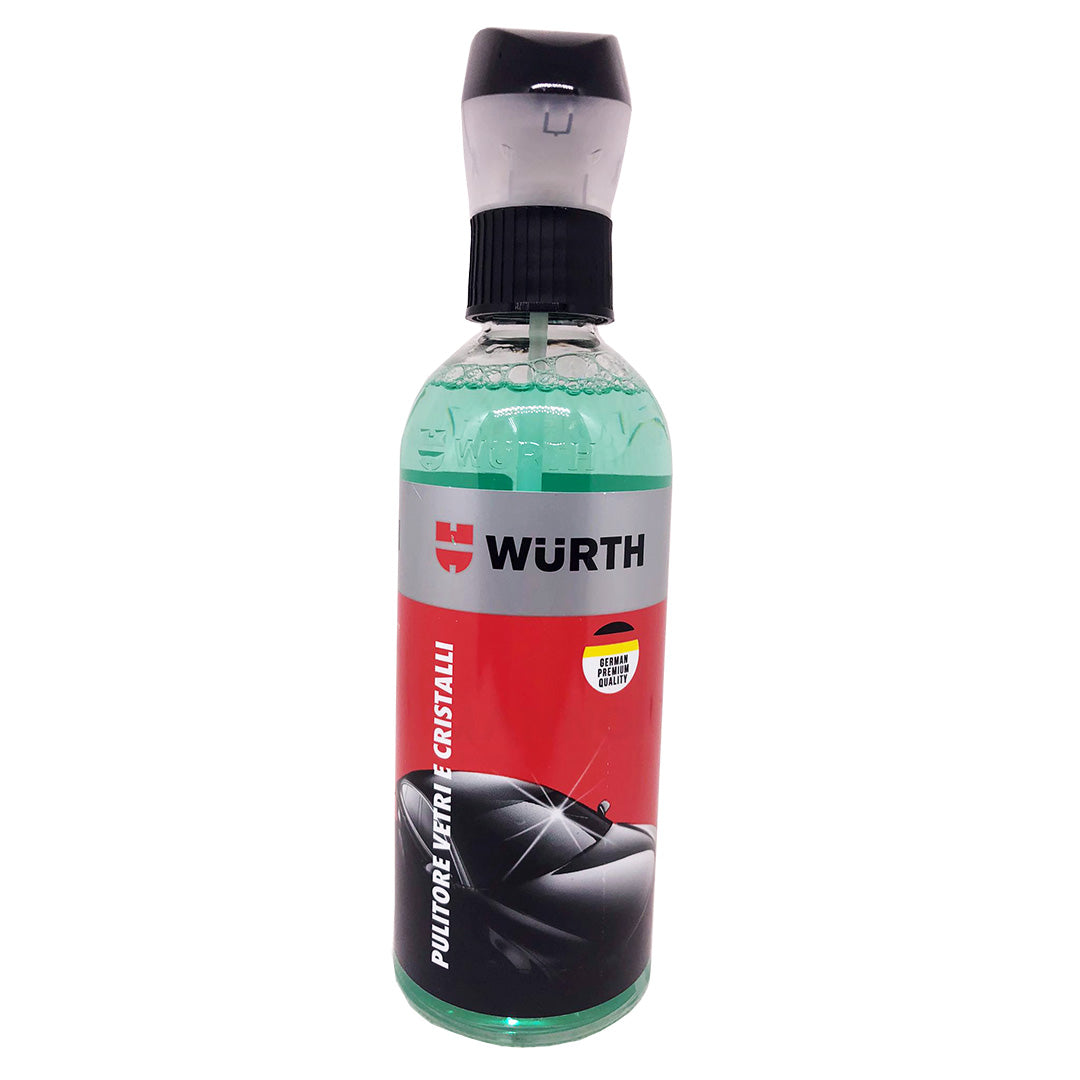 Pulitore vetri cristalli Detergente Spray Specchietti Parabrezza Auto 400 ml Wurth