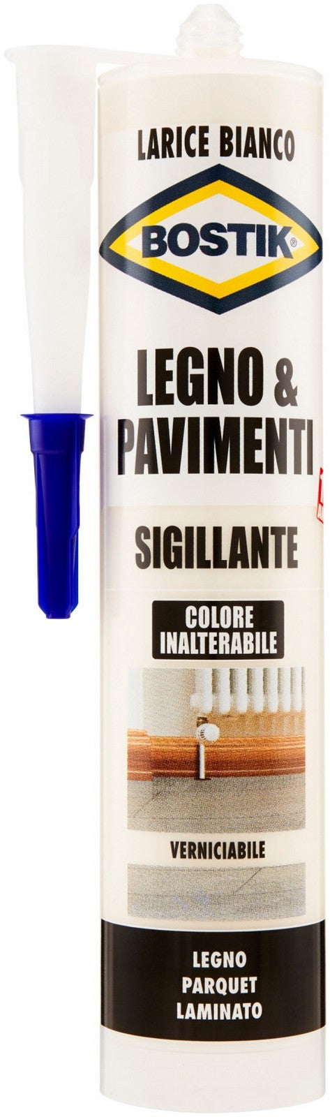 bostik sigillante legnopavimenti 300 ml bianco larice 14337