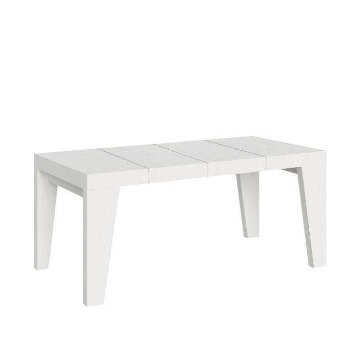 Tavolo da pranzo Allungabile - NAXY PREMIUM Colore: Bianco Frassino, Dimensioni: 90x130/390