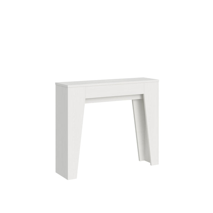 Consolle allungabile - NARROW Dimensioni: 90x25/181, Colore: Bianco Frassino