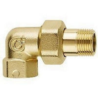 3/8" F X M A Bocchettone Raccordo A Tre Pezzi Curvo CALEFFI 588130