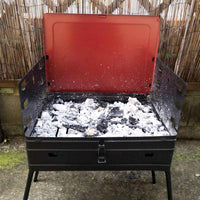 Pic-Nic - BBQ pieghevole a carbonella o legna con griglia da 40x30 cm