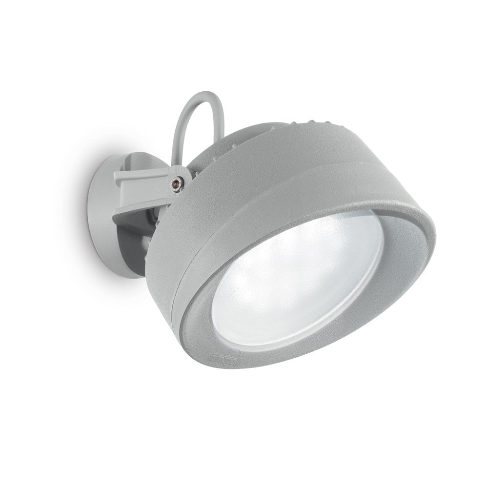 Applique Moderna Litio Materie Plastiche Grigio 1 Luce Gx53