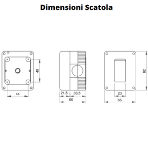 Gewiss scatola parete grigia ip40 1 posto gw27001