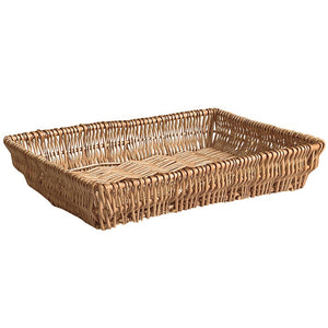 Cesta espositore portapane in vimini rettangolare cm 44.5 x 35 h cm 9