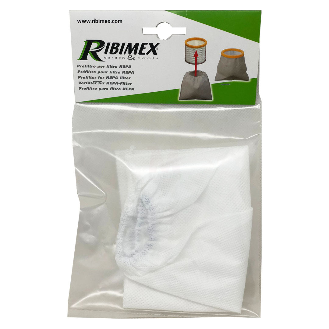 Prefiltro bidone aspiratutto aspiracenere Set 2 pz Ribimex PRCEN000/CFX2