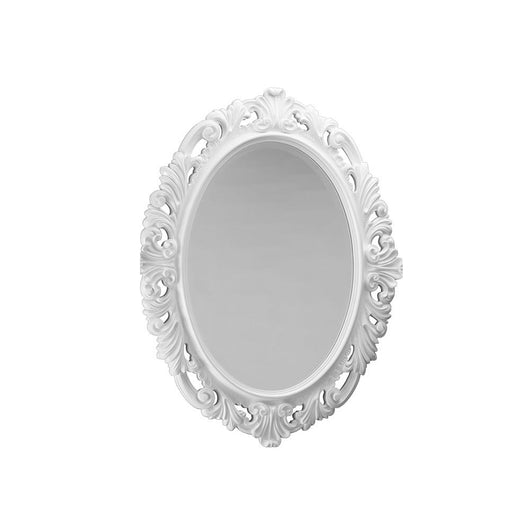 Specchio 'Kent Mirror' con cornice in legno cm 77x97 by Cipi - Bianco lucido
