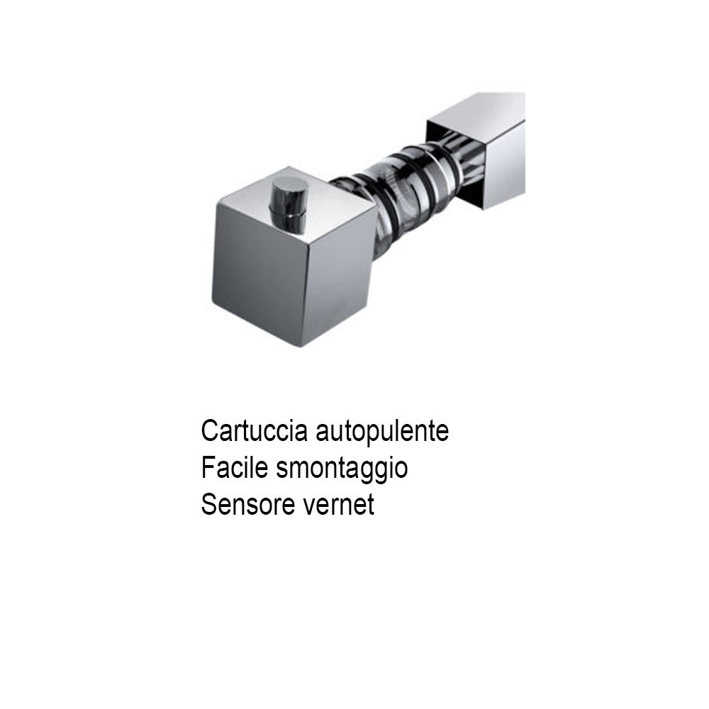 Colonna doccia con soffione ultrapiatto serie 'Quadra Ã©lite' by GME - Cromata