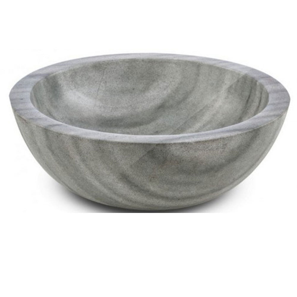 Lavandino da appoggio 'Plutone Basin' Ã˜ 40x15h cm by Cipi - Green Stone