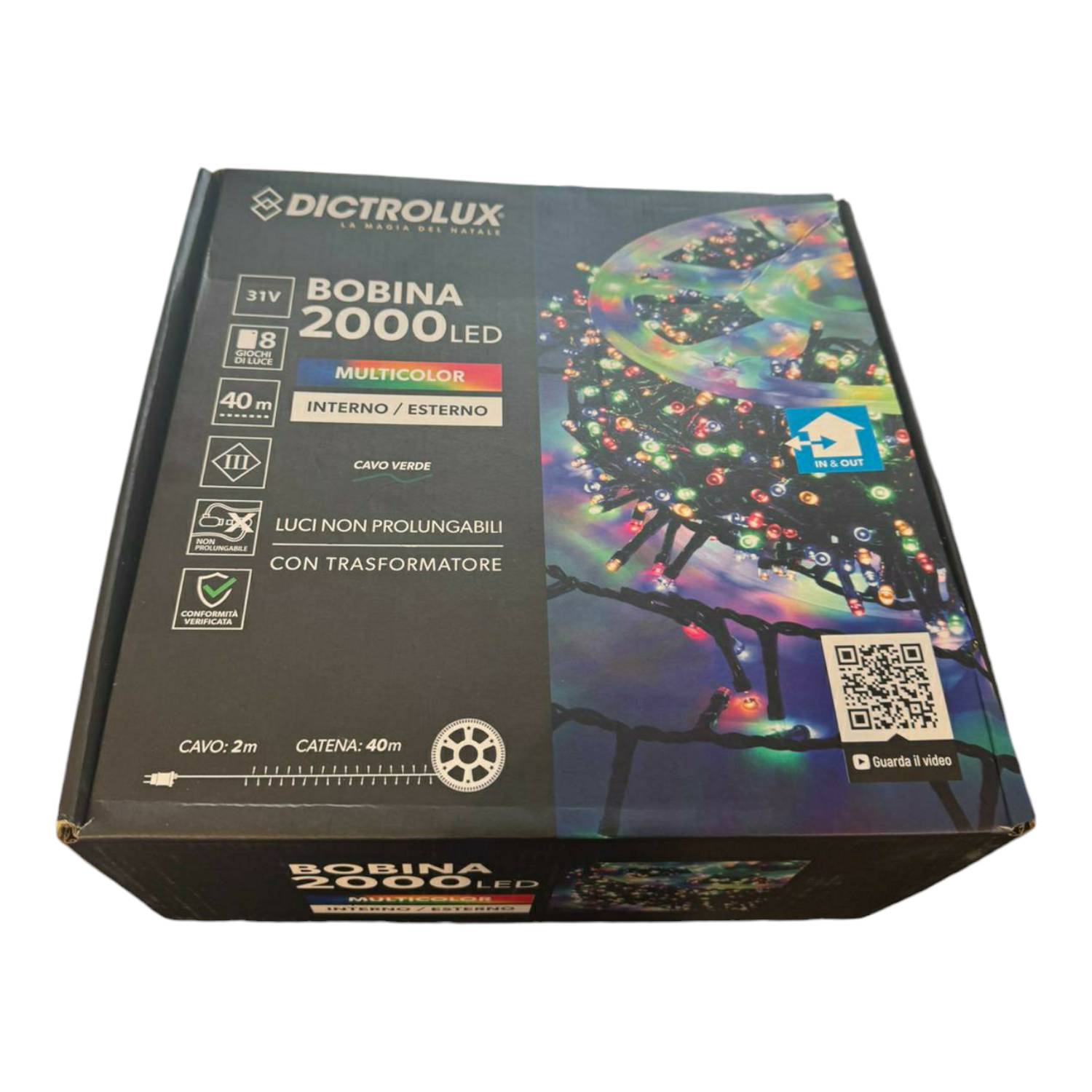 LUCI LED MULTICOLOR 2000LED X EST./INT.