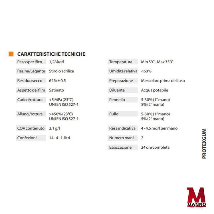 Guaina liquida impermeabilizzante elastomerica tetti terrazze Carson Protexgum Grigio/14 lt