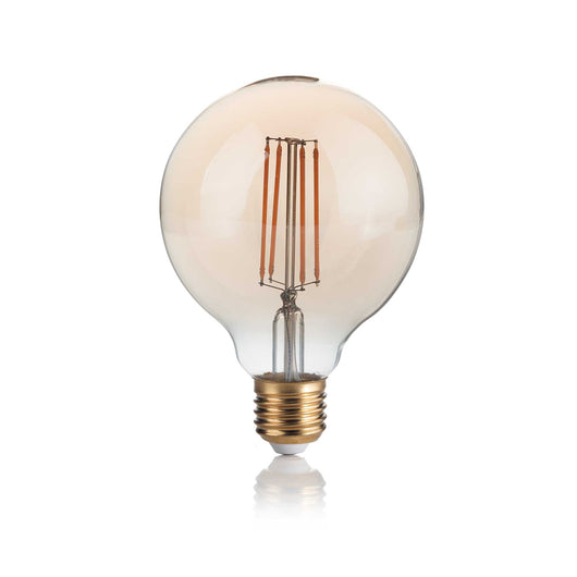 10 Lampadine Led Globo Small D95 E27 4 Watt 2200 K 300 Lm Vintage Ambra