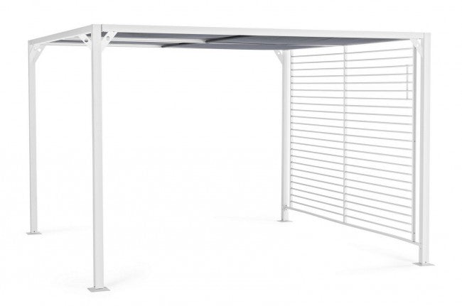 Pergola da Giardino 3x3,6xh2,1m Noah Bianca