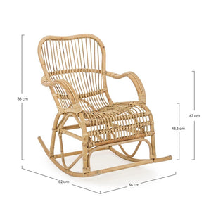Poltrona Dondolo Naturale - ANGELICA
