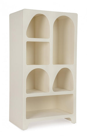 Libreria rettangolare bianco 56x105,5h - SILKY