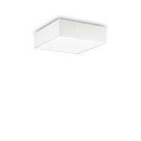 Plafoniera Moderna Ritz Tessuto Bianco 4 Luci E27 D50Cm