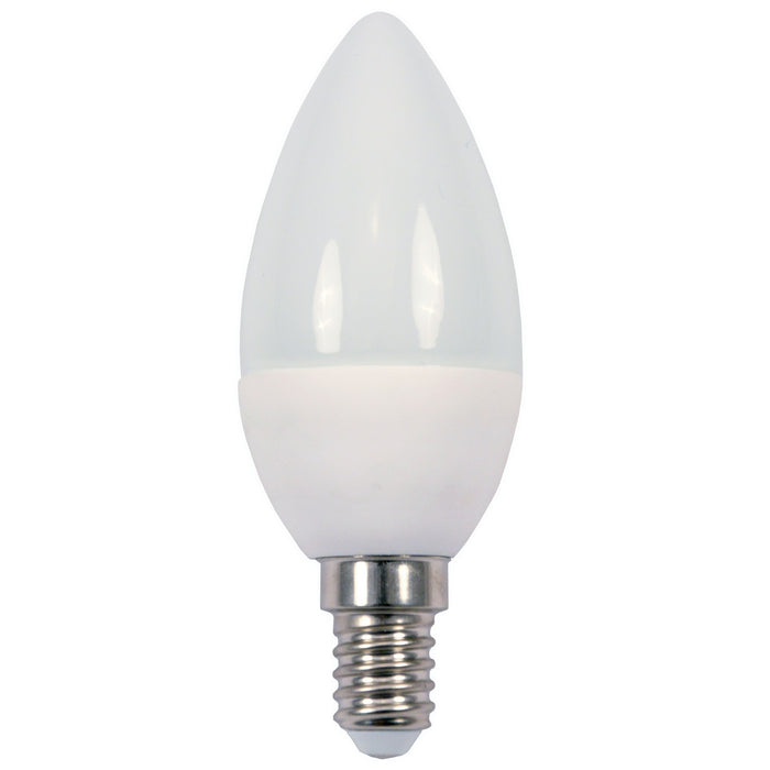 10pz led candela w7,0 e14 805lm 4000k fredda 152