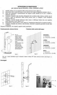 Colonna doccia multifunzione Metaform modello Danubio - Bianca