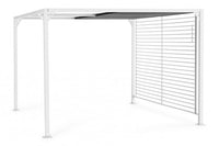 Pergola da Giardino 3x3,6xh2,1m Noah Bianca