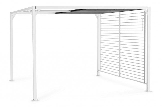 Pergola da Giardino 3x3,6xh2,1m Noah Bianca