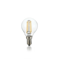 10 Lampadine Led Sfera E14 4 Watt 4000 K 450 Lm Trasparente