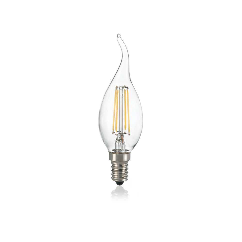 10 Lampadine Led Colpo Di Vento E14 4 Watt 4000K 450 Lm Trasparente