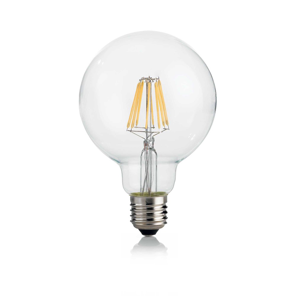 10 Lampadine Led Globo D95 E27 8 Watt 4000 K 920 Lm Trasparente