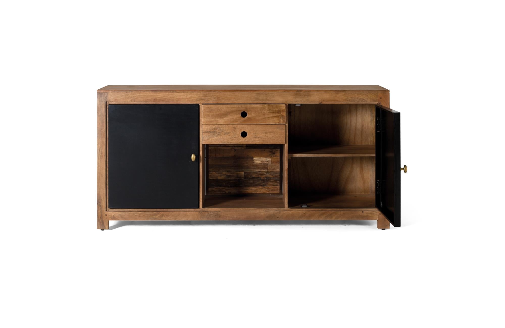 Credenza in massello di mango e metallo