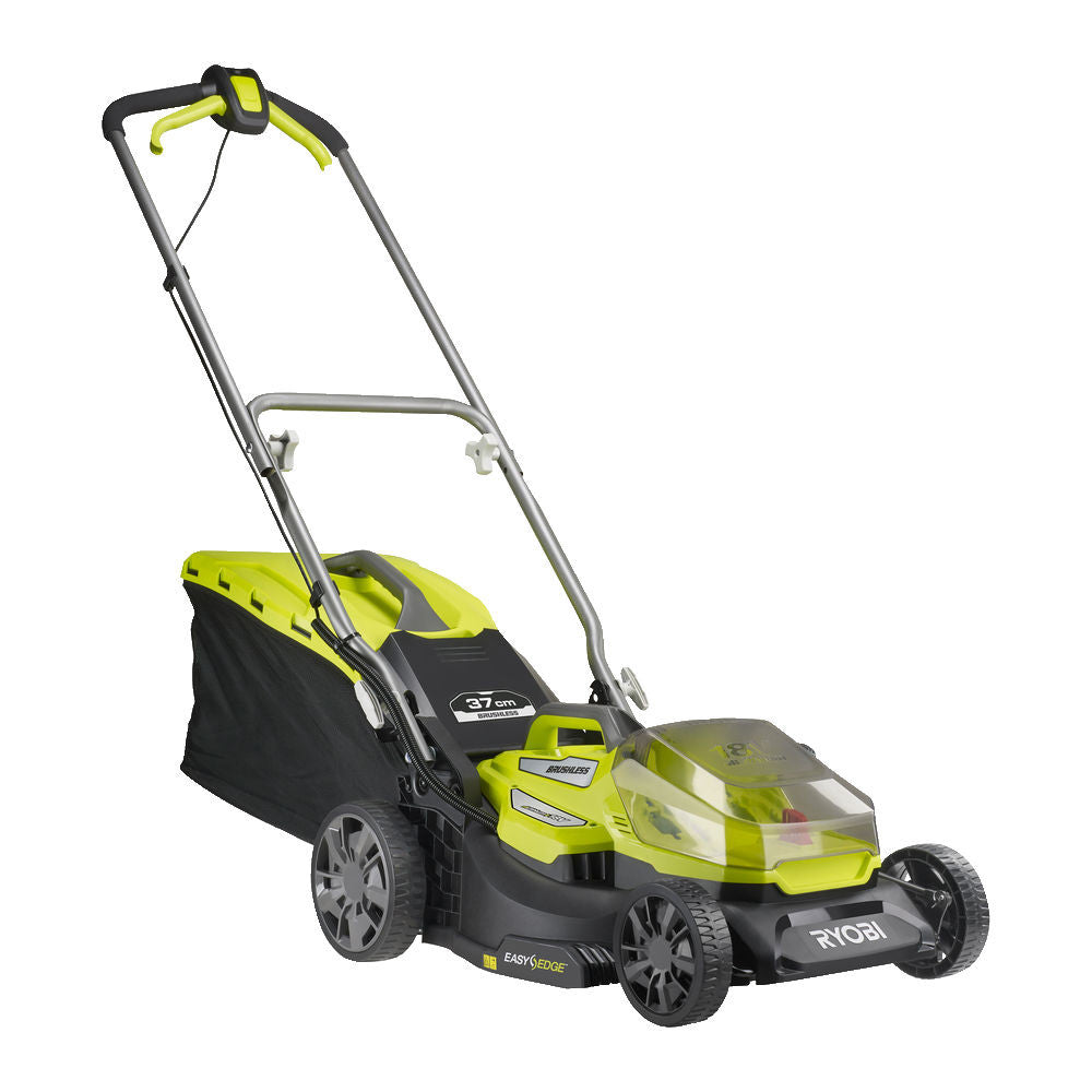 Ry18Lmx37A-0-Tosaerba Con Motore Brushless 18V Diametro Di Taglio 37Cm E Sacco Di Raccolta 45L-Senza Batteria-Ryobi