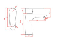 Rubinetto miscelatore lavabo bagno nero opaco