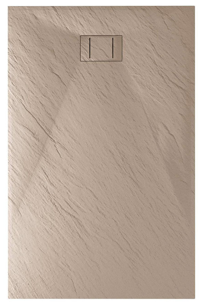 Piatto Doccia 80x140 cm Effetto Pietra Stone Tortora