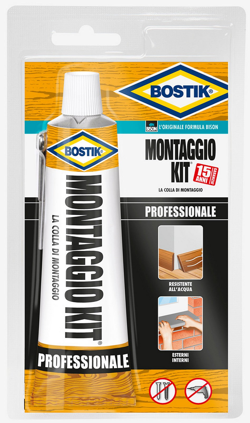 12pz bostik tubetto "montaggio kit profilo " gr.125 15627