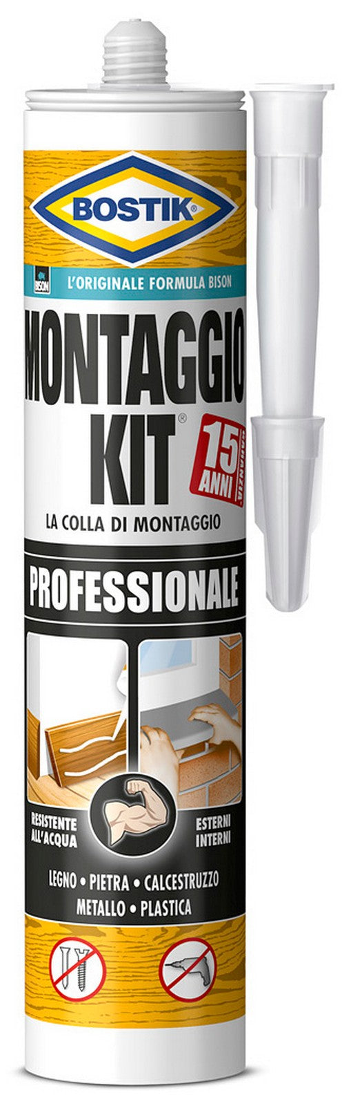 bostik cartuccia"montaggio kit" 350gr 15631