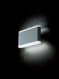 Applique Led 14W Esterno Lampada Parete Interno Illuminazione 4000k Wave Sovil Colore: Bianco