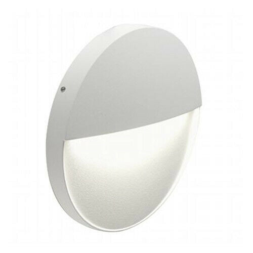 Applique Segnapasso Esterno a Parete Led Illuminazione Giardino Geo Round Sovil Colore: Bianco, Misure e Watt: Ø 11 cm - 3 W