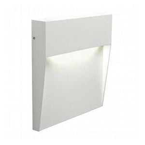 Applique Segnapasso Esterno a Parete Led Illuminazione Giardino Geo Square Sovil Misure e Watt: 10 cm - 3 W, Colore: Bianco