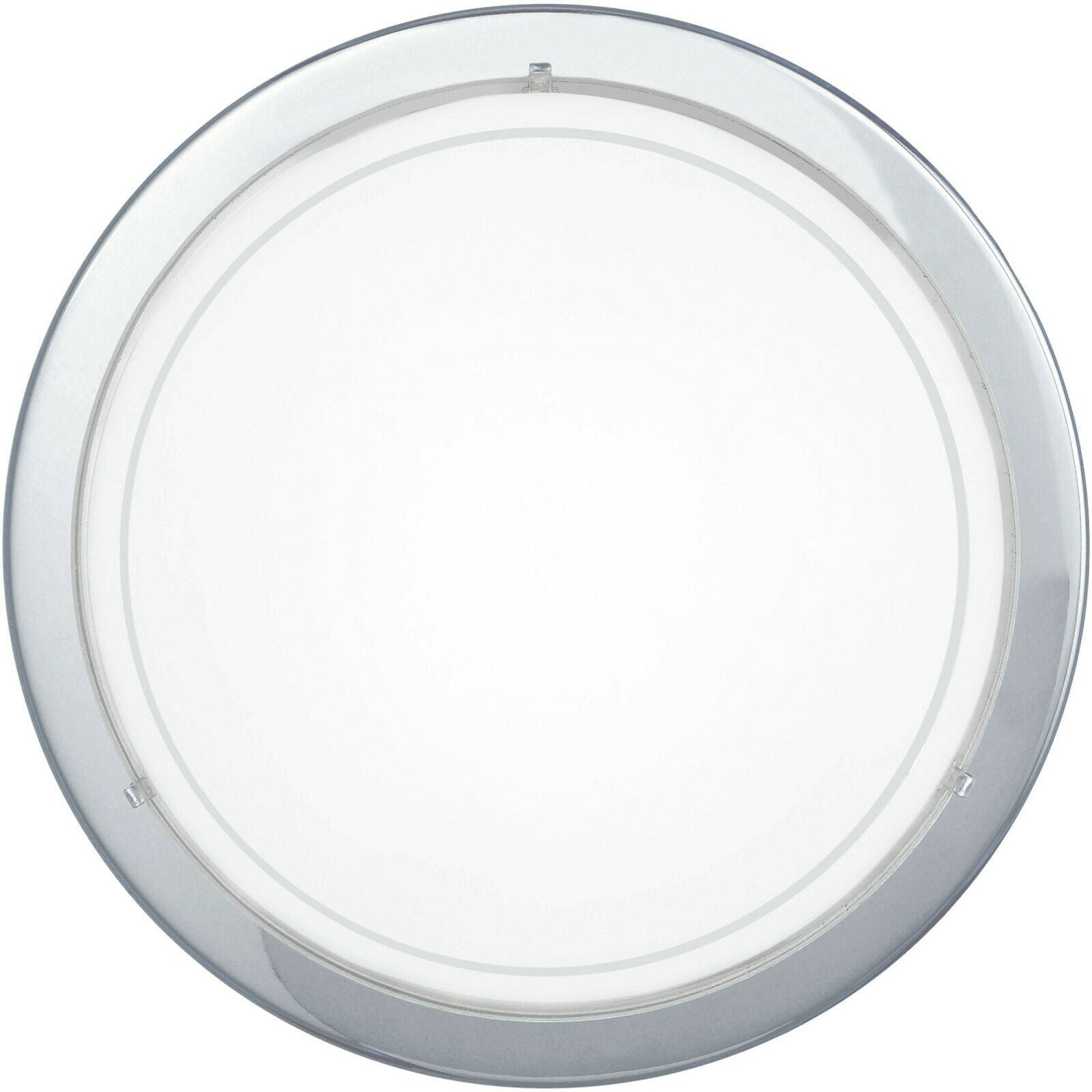 Plafoniera Lampada da Soffitto Applique Tonda Rotonda E27 Interno Planet EGLO Color: Cromo