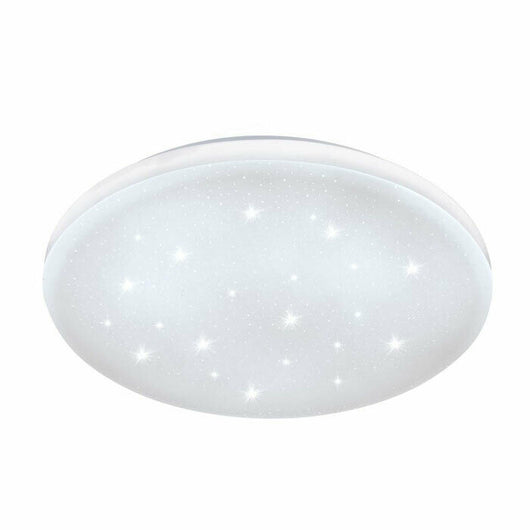 Plafoniera Led Rotonda Soffitto Applique Lampada Parete Interno Frania EGLO Dimensioni: Ø 330 mm - Cristallo - 4000K Luce Naturale - 33383