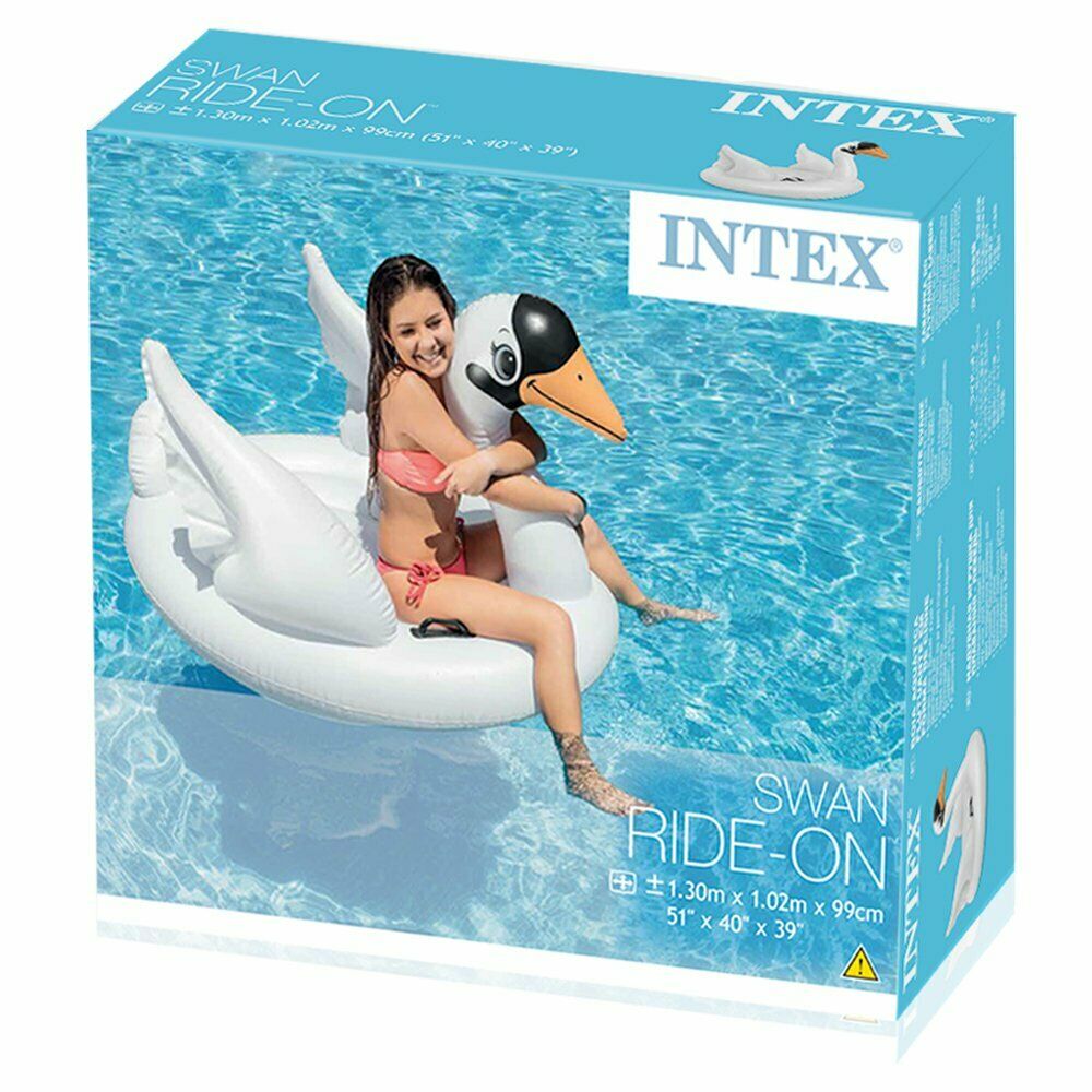 Cigno Gonfiabile Galleggiante Materassino Bambina Mare Piscina Intex 57557