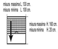 Zanzariera a Rullo Finestra Verticale Avvolgibile Riducibile Antibatterica Sunox Misure: 130 cm X 160 cm