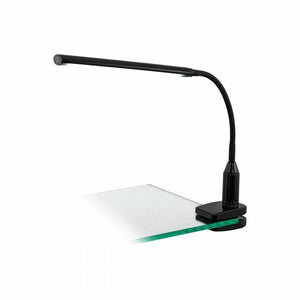 Lampada da Scrivania Led Tavolo Ufficio Morsetto Luce a Pinza Dimmer Laroa EGLO Colore Lampada: Nero