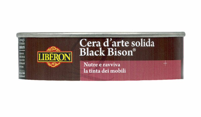 Cera d'Arte Solida Colorata Black Bison Arte Finitura Mobili Legno Liberon Colore: Noce Scuro