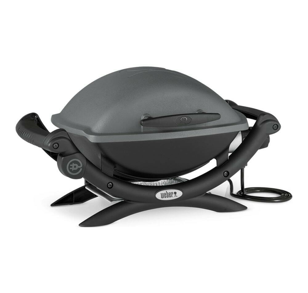 Barbecue elettrico Weber Q1400 Nero Dark Grey Portatile Q 1400 Griglia Elettrica