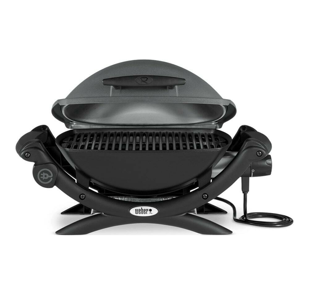 Barbecue elettrico Weber Q1400 Nero Dark Grey Portatile Q 1400 Griglia Elettrica