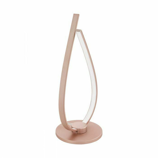 Lampada da Tavolo Led in Alluminio Illuminazione Interno Oro Rosa Palozza Eglo