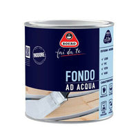 Fondo ad Acqua per Smalti Legno Pittura Acrilica Preparazione Bianco 732 Boero Formato: 0.5 Lt