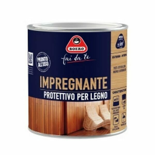 Impregnante per Legno Protettivo a Finitura Opaca Idrorepellente 773 Boero Formato: 2 L, Color: Neutro