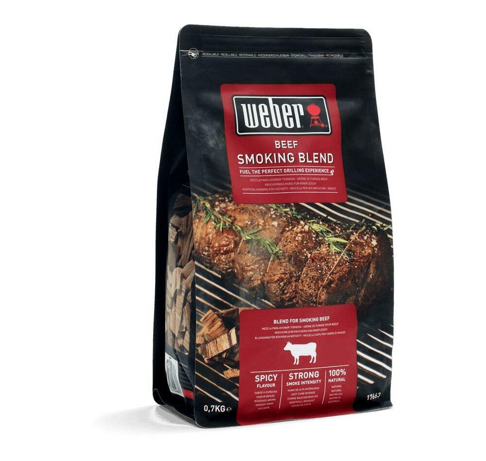 Legna per Affumicatura WEBER Affumicare Carne Barbecue Miscela Chips 0.7 Kg Tipo: Miscela per carne Manzo